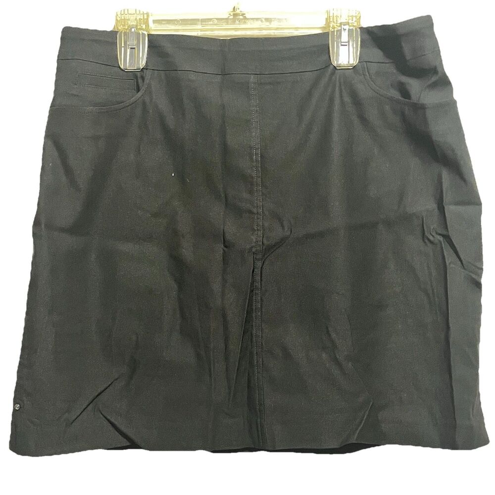 Hilary Radley Ladies Black Skort Super Stretch Inner Short Waist 19 Size XL NWT